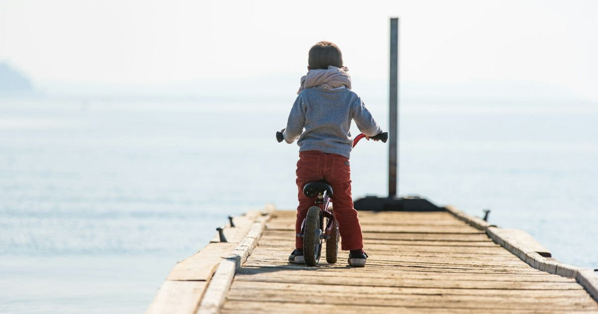 自転車と子ども