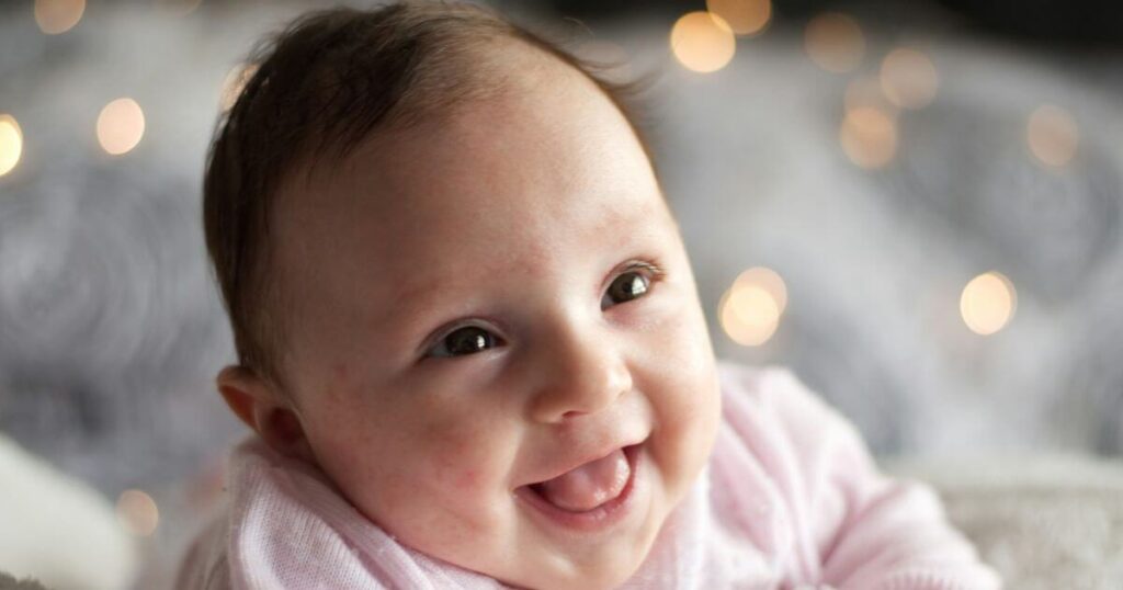 キラキラと赤ちゃん